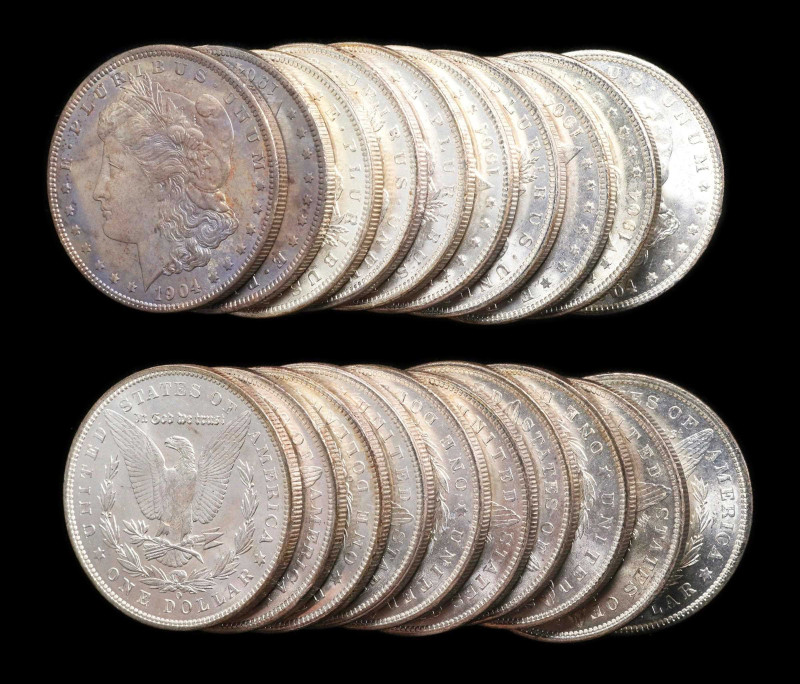 Roll of 1904-O Morgan Silver Dollars. Mint State (Uncertified).
From our sale o...