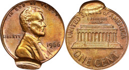 1966 Lincoln Cent. Double Struck. MS-60 RB (ANACS). OH.
From the Barry Harding Collection.