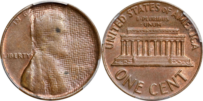 Undated (1959-1982) Lincoln Cent. Memorial Reverse. Bronze. 70% Struck Through C...