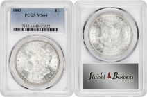 Lot of (5) 1887 Morgan Silver Dollars. MS-64 (PCGS).
PCGS# 7172. NGC ID: 254Y.