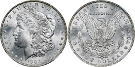 1903-O Morgan Silver Dollar. MS-64 (NGC).
PCGS# 7286. NGC ID: 256S. GREYSHEET ID: 7658.