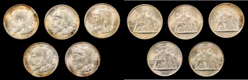 Lot of (5) 1936 Elgin, Illinois Centennial, Mint State (Uncertified), with origi...