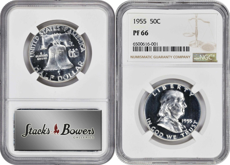 1955 Proof Set. (NGC).
All examples are individually graded and encapsulated by...