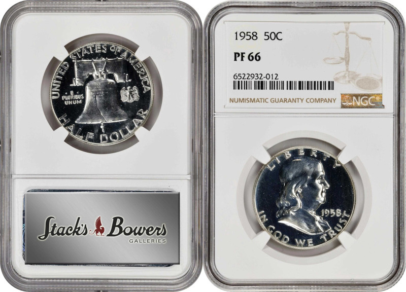 1958 Proof Set. (NGC).
All examples are individually graded and encapsulated by...