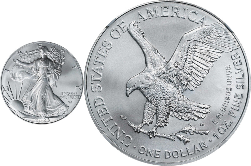 2023 Silver Eagle. MS-70 (NGC).