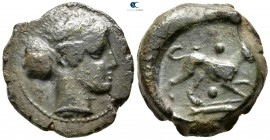 Sicily. Segesta 400-390 BC. Hexas Æ