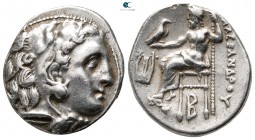 Kings of Macedon. Kolophon. Alexander III "the Great" 336-323 BC. Struck circa 322-319 BC. Drachm AR