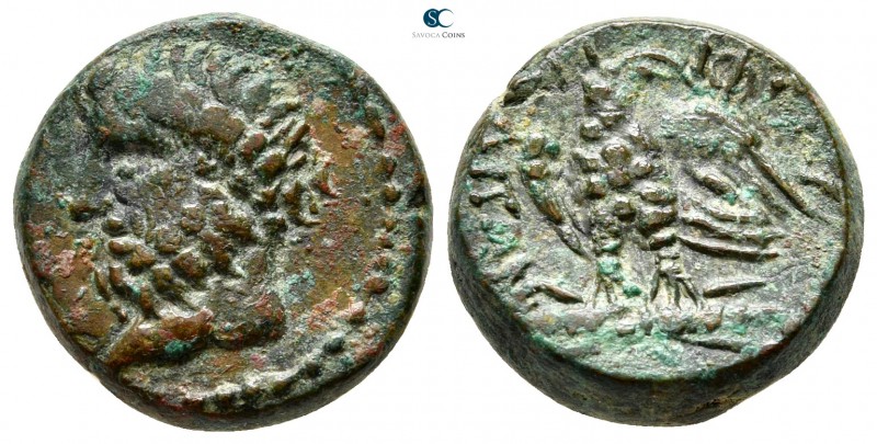 Macedon. Amphipolis 148-32 BC. 
Bronze Æ

16 mm., 5,81 g.

Laureate head of...