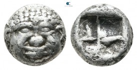 Macedon. Neapolis 525-450 BC. Trihemiobol AR