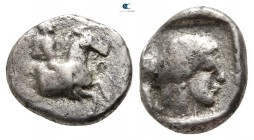Macedon. Potidaea circa 450-432 BC. Diobol AR