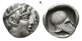 Macedon. Skione 470-454 BC. Hemiobol AR