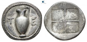Macedon. Terone 424-422 BC. Tetrobol AR