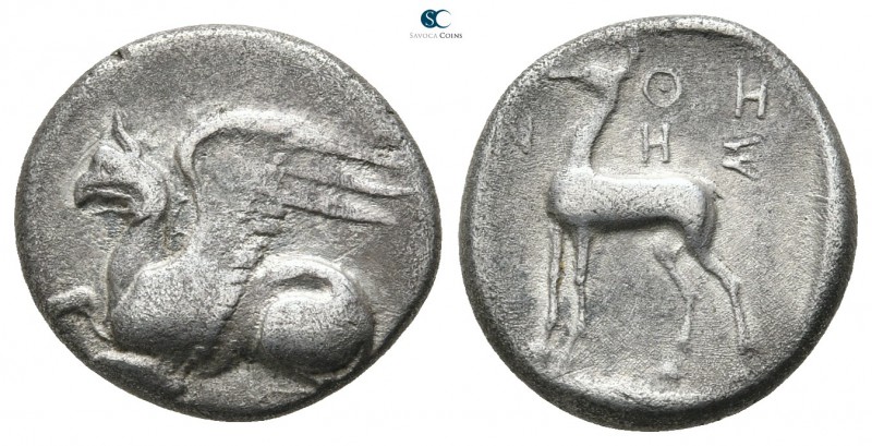 Thrace. Abdera. ΑΘΗΝΗΣ (Athenes), magistrate circa 360-350 BC. 
Tetrobol AR

...