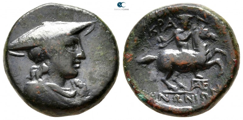 Thessaly. Krannon circa 300 BC. 
Bronze Æ

20 mm., 7,56 g.

Draped bust of ...