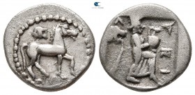 Thessaly. Larissa 460-400 BC. Obol AR