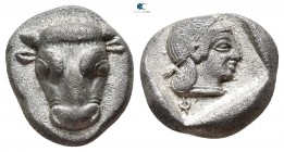 Phokis. Federal Coinage circa 460-458 BC. Triobol-Hemidrachm AR