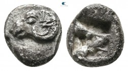 Troas. Kebren 585-525 BC. Obol AR