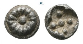 Ionia. Uncertain mint circa 520-480 BC. Hemitetartemorion or 1/96 Stater AR