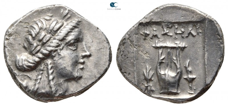 Lycia. Lycia League. Phaselis 167-100 BC. 
Drachm AR

16 mm., 3,34 g.

Laur...