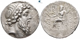 Seleukid Kingdom. Tarsos. "Royal workshop". Demetrios II Nikator, 2nd reign 129-125 BC. Tetradrachm AR