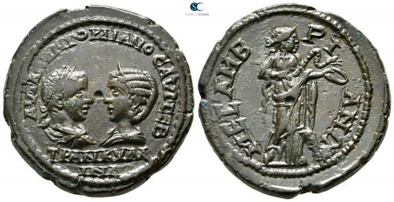 Moesia Inferior. Mesembria. Gordian III, with Tranquillina AD 238-244. 
Bronze ...