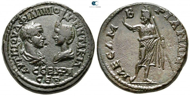 Moesia Inferior. Mesembria. Philip I and Otacilia Severa AD 244-249. 
Bronze Æ...