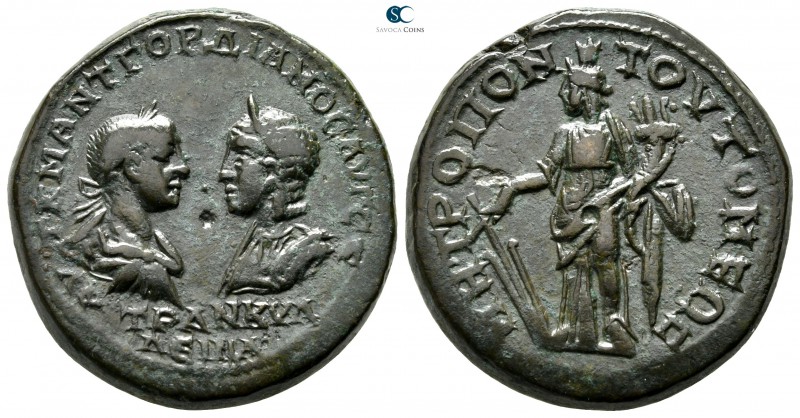 Moesia Inferior. Tomis. Gordian III, with Tranquillina AD 238-244. 
Bronze Æ
...