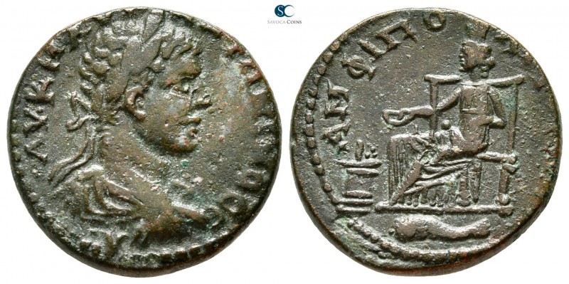 Macedon. Amphipolis. Elagabalus AD 218-222. 
Bronze Æ

24 mm., 7,15 g.

AV ...