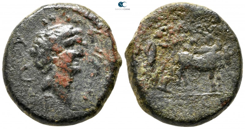 Macedon. Philippi. Marc Antony 32-31 BC. 
Bronze Æ

24 mm., 11,12 g.

A [I]...