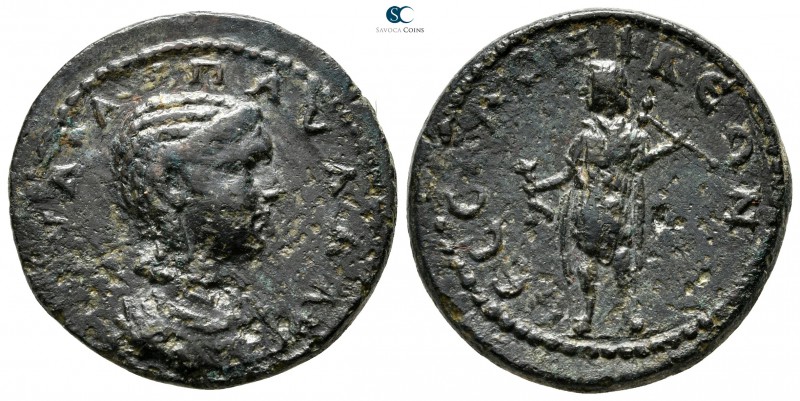 Macedon. Thessalonica. Julia Paula AD 219-220. 
Bronze Æ

25 mm., 10,16 g.
...