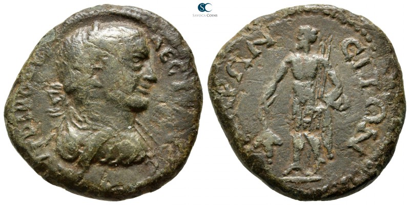Thrace. Maroneia. Volusian AD 251-253. 
Bronze Æ

26 mm., 12,27 g.

[A]VT B...