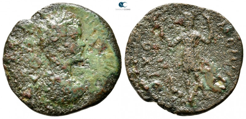 Arkadia. Orchomenos. Septimius Severus AD 193-211. 
Assarion Æ

23 mm., 5,01 ...