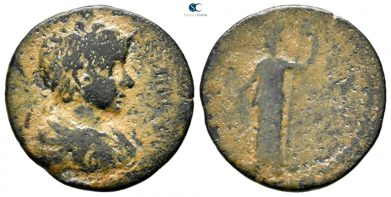 Messenia. Pylus. Caracalla AD 198-217. 
Assarion Æ

21 mm., 3,68 g.

Illegi...