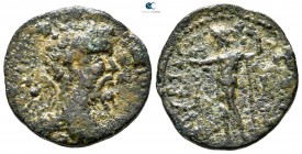 Messenia. Thuria. Septimius Severus AD 193-211. Struck circa AD 198-205. Assarion Æ