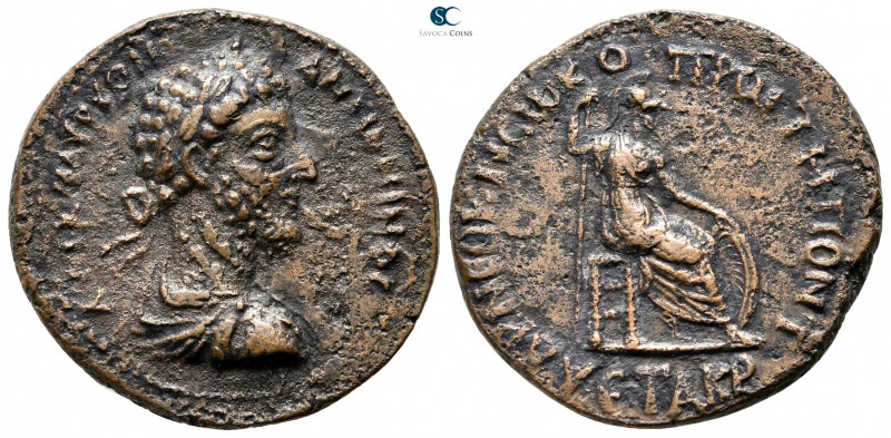 Pontos. Neocaesarea. Commodus AD 180-192. Dated CY 121=AD 184-185
Bronze Æ

2...