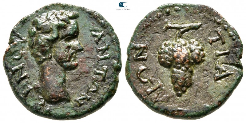 Bithynia. Tion. Antoninus Pius AD 138-161. 
Bronze Æ

18 mm., 3,14 g.

ΑΝΤΩ...