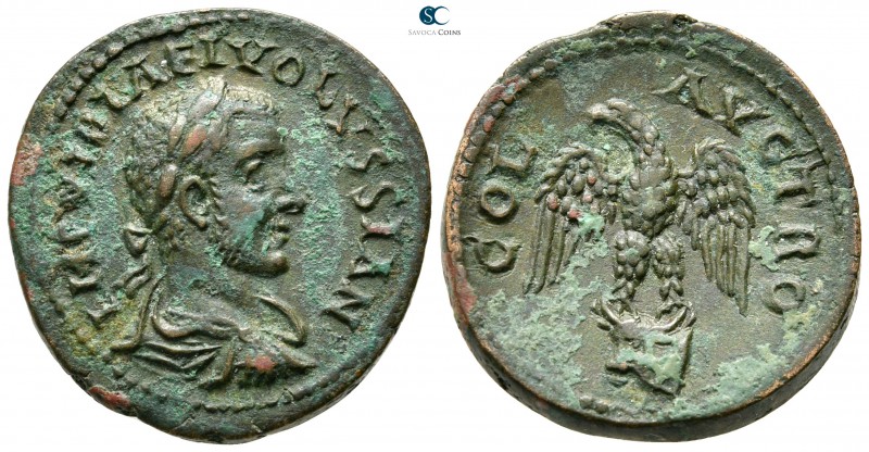 Troas. Alexandreia. Volusian AD 251-253. 
Bronze Æ

23 mm., 7,56 g.

IMP VI...