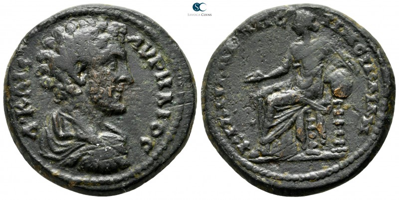 Lydia. Kilbianoi Inferiores (Nikaia) . Marcus Aurelius as Caesar AD 139-161. 
B...