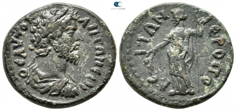 Phrygia. Hierapolis . Marcus Aurelius AD 161-180. 
Bronze Æ

22 mm., 6,55 g....