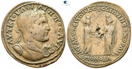 Phrygia. Hierapolis . Philip I Arab AD 244-249. Homonoia-issue with Ephesos. Bronze Æ