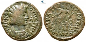 Phrygia. Ipsos-Iulia  . Cornelia Supera AD 253. ΦΙΛΟΤΕΙΜΟΣ APX. TO B (Philoteimos, archon for the second time). Bronze Æ