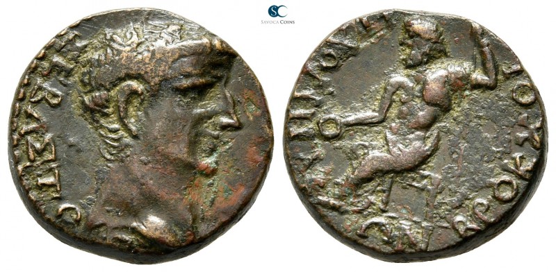 Phrygia. Philomelion . Claudius AD 41-54. 
Bronze Æ

17 mm., 5,26 g.

ΣEBAΣ...