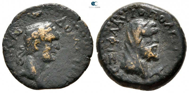 Cilicia. Flaviopolis. Domitian AD 81-96. 
Bronze Æ

17 mm., 2,64 g.

ΔΟΜ[ΕΤ...