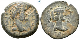 Seleucis and Pieria. Paltus. Septimius Severus-Julia Domna AD 193-211. Struck circa AD 200. Bronze Æ