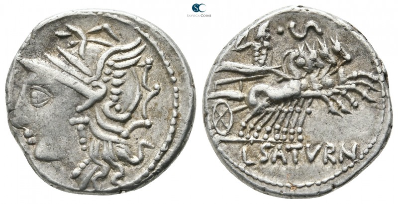 L. Appuleius Saturninus 104 BC. Rome
Denarius AR

18 mm., 4,04 g.

Helmeted...