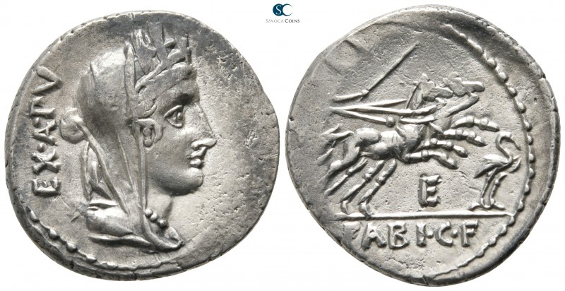 C. Fabius C. f. Hadrianus 102 BC. Rome
Denarius AR

19 mm., 3,95 g.

Turret...