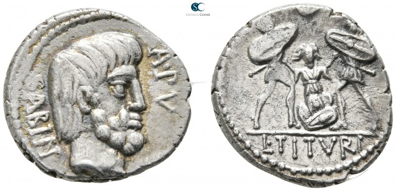 L. Titurius L.f. Sabinus 89 BC. Rome
Denarius AR

18 mm., 4,01 g.

Head of ...