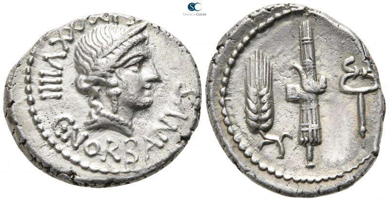 C. Norbanus 83 BC. Rome
Denarius AR

19 mm., 3,83 g.

Diademed head of Venu...