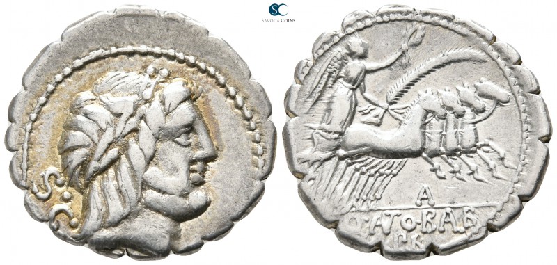 Q. Antonius Balbus 83-82 BC. Rome
Serratus AR

19 mm., 3,62 g.

Laureate he...