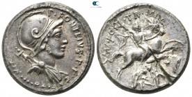 P. Fonteius P. f. Capito 55 BC. Rome. Denarius AR